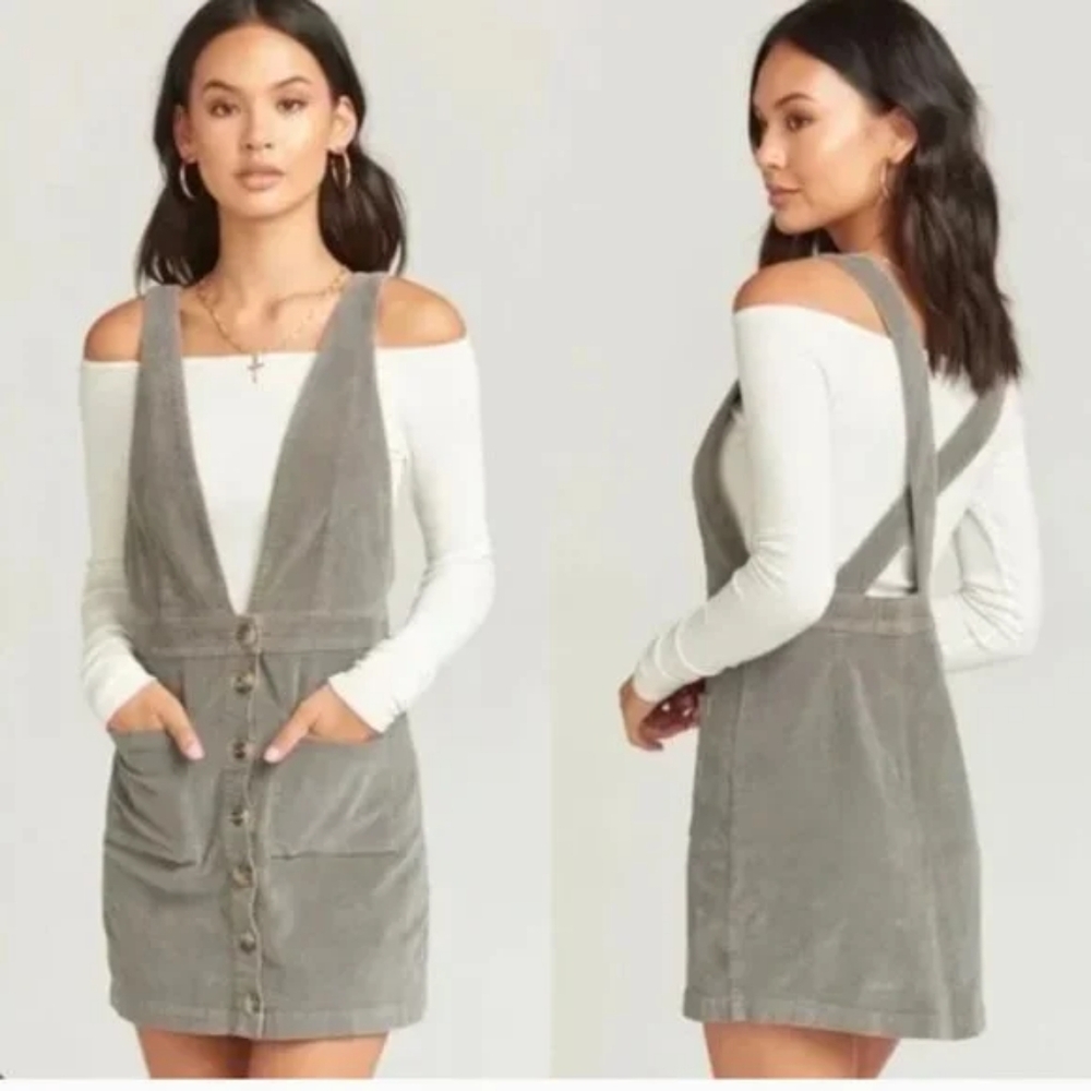 Show Me Your Mumu Connelly Corduroy Overall Dress SZ M